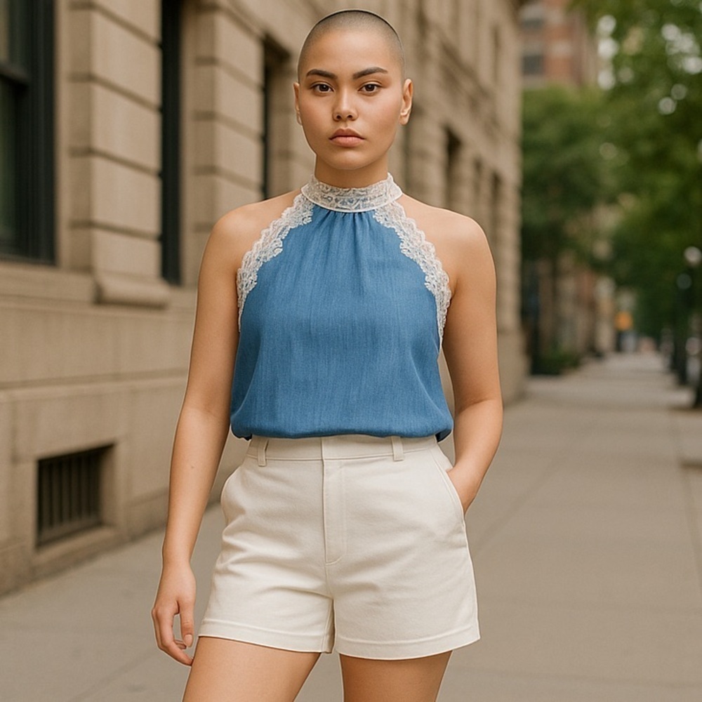 New York & Co. | Hampton 4-inch Short Optic White Plus Sizes Available